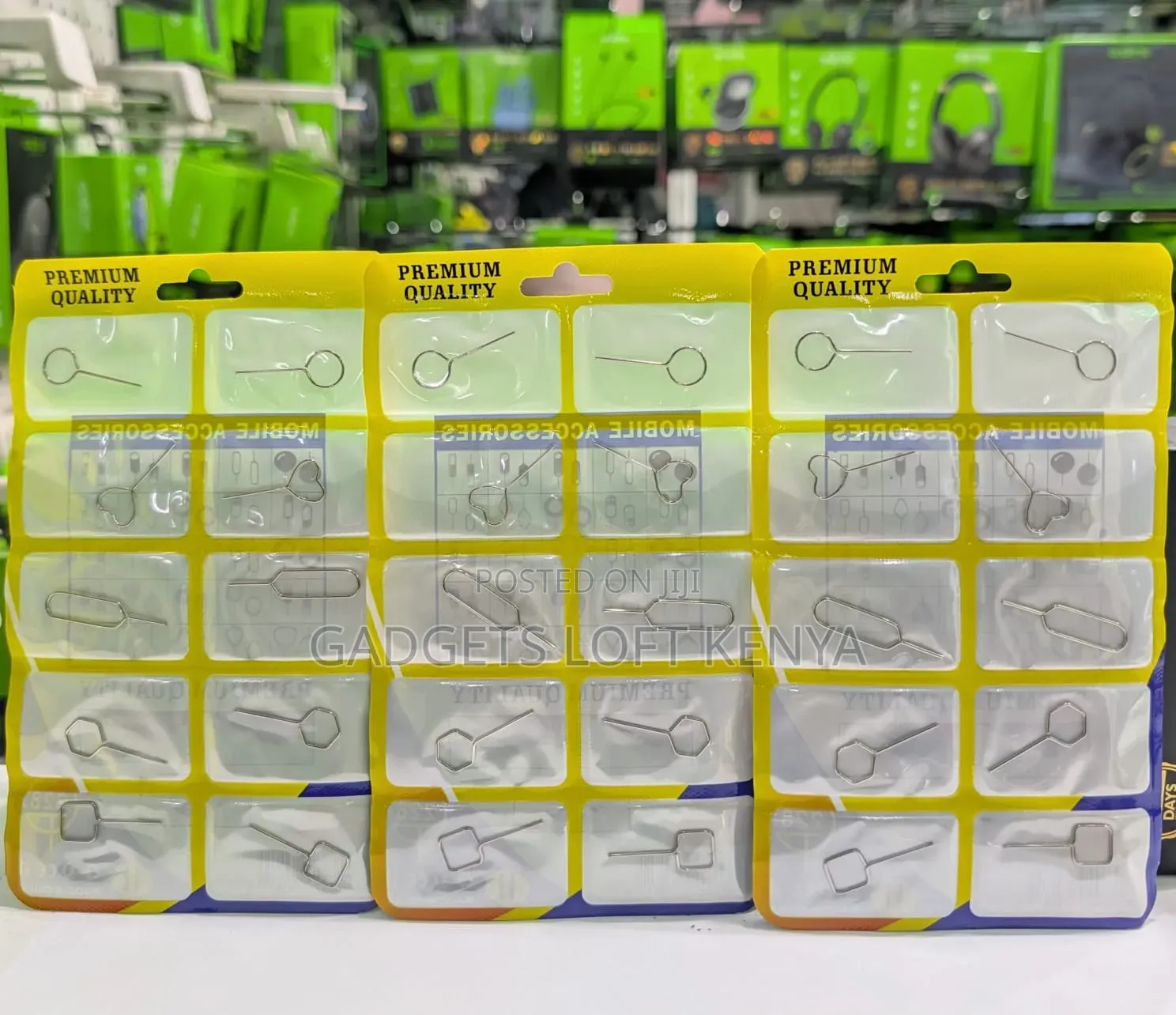 Silver SIM Card Tray Ejector Pins