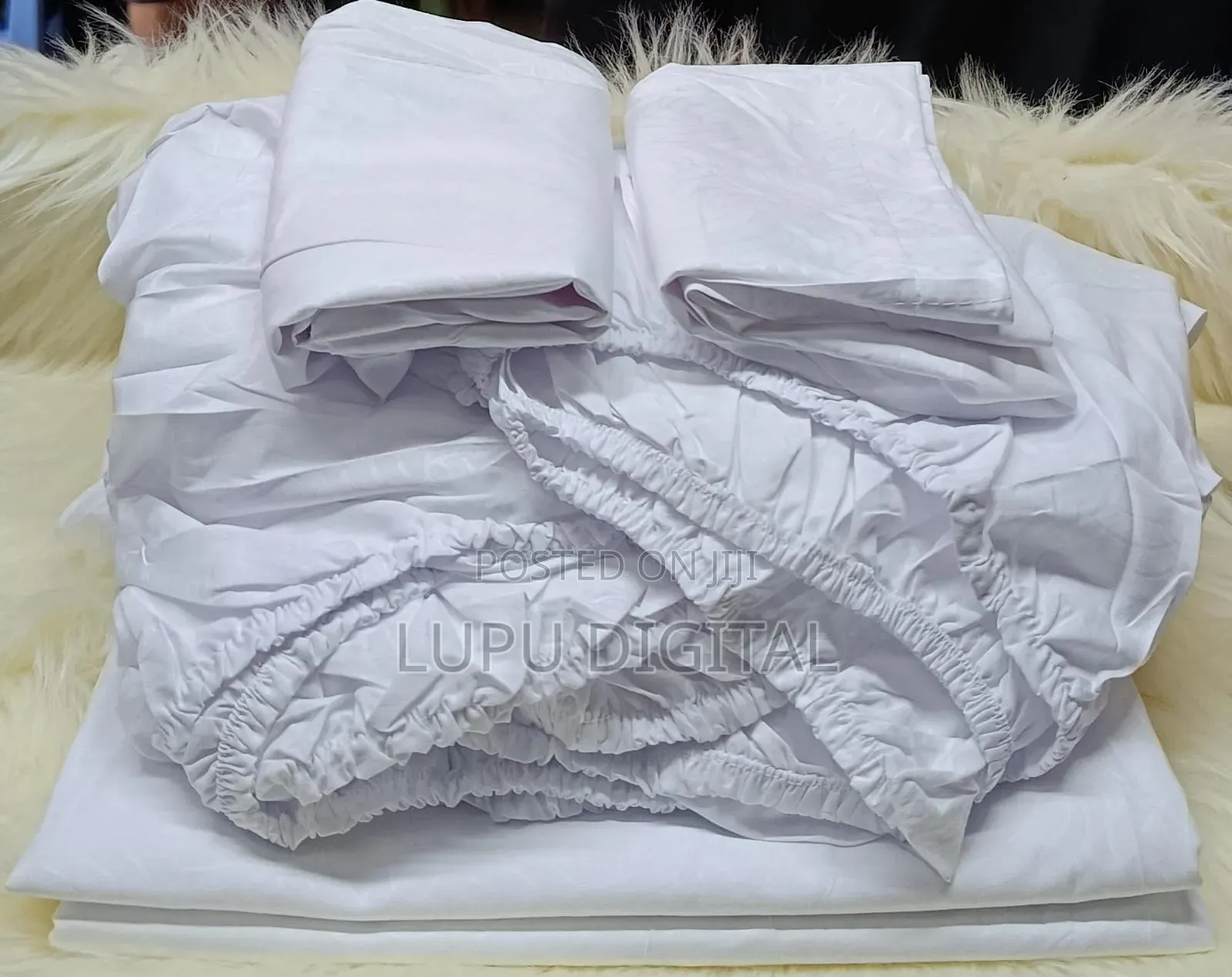 4 Piece Plain Patterned Bedsheets Sets*