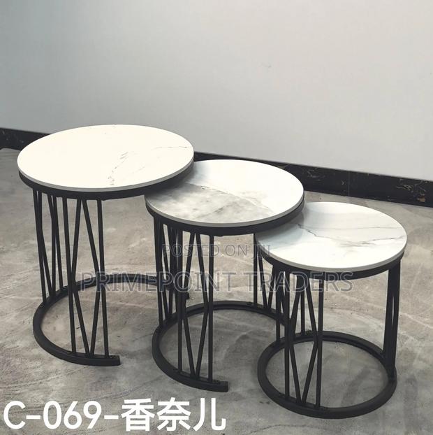 Coffee Table,Premium 3-in-1 Executive Marble Centre Table – Elegant - thumbnail 2