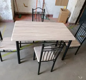 Luxury Executive 4-Seater Dining Set – Durable Space-Saving
