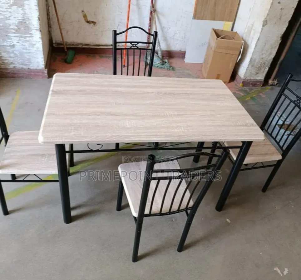 Luxury Executive 4-Seater Dining Set – Durable Space-Saving