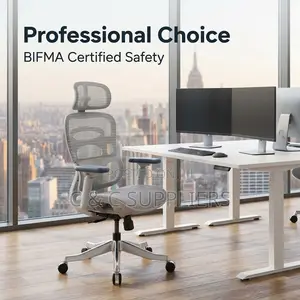 Modern White Ergonomic Study Chair.