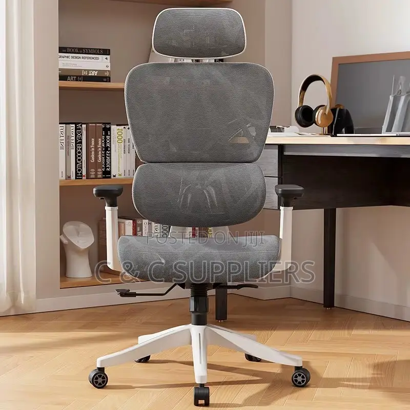 Modern White Ergonomic Study Chair.