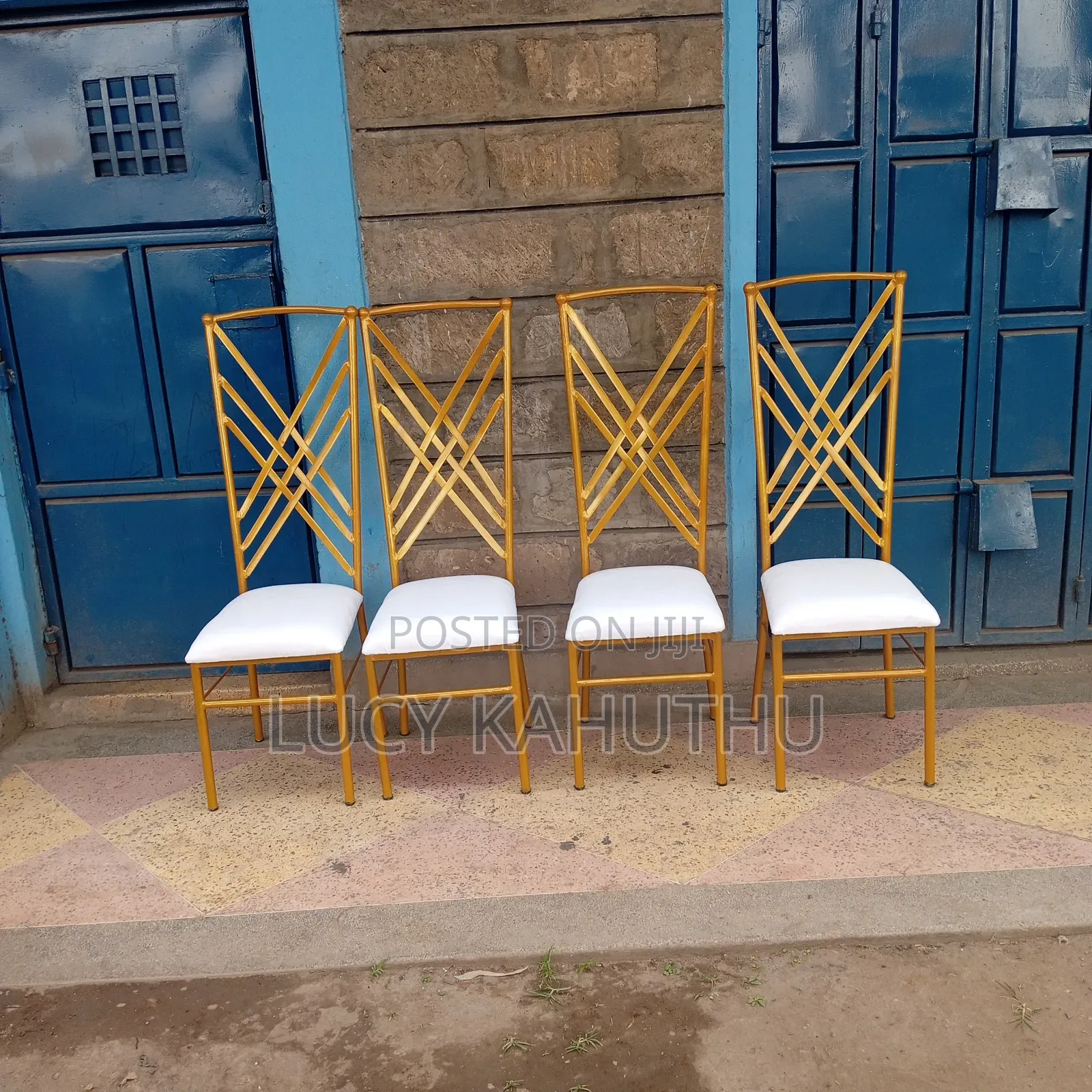 Event Chairs White and Gold