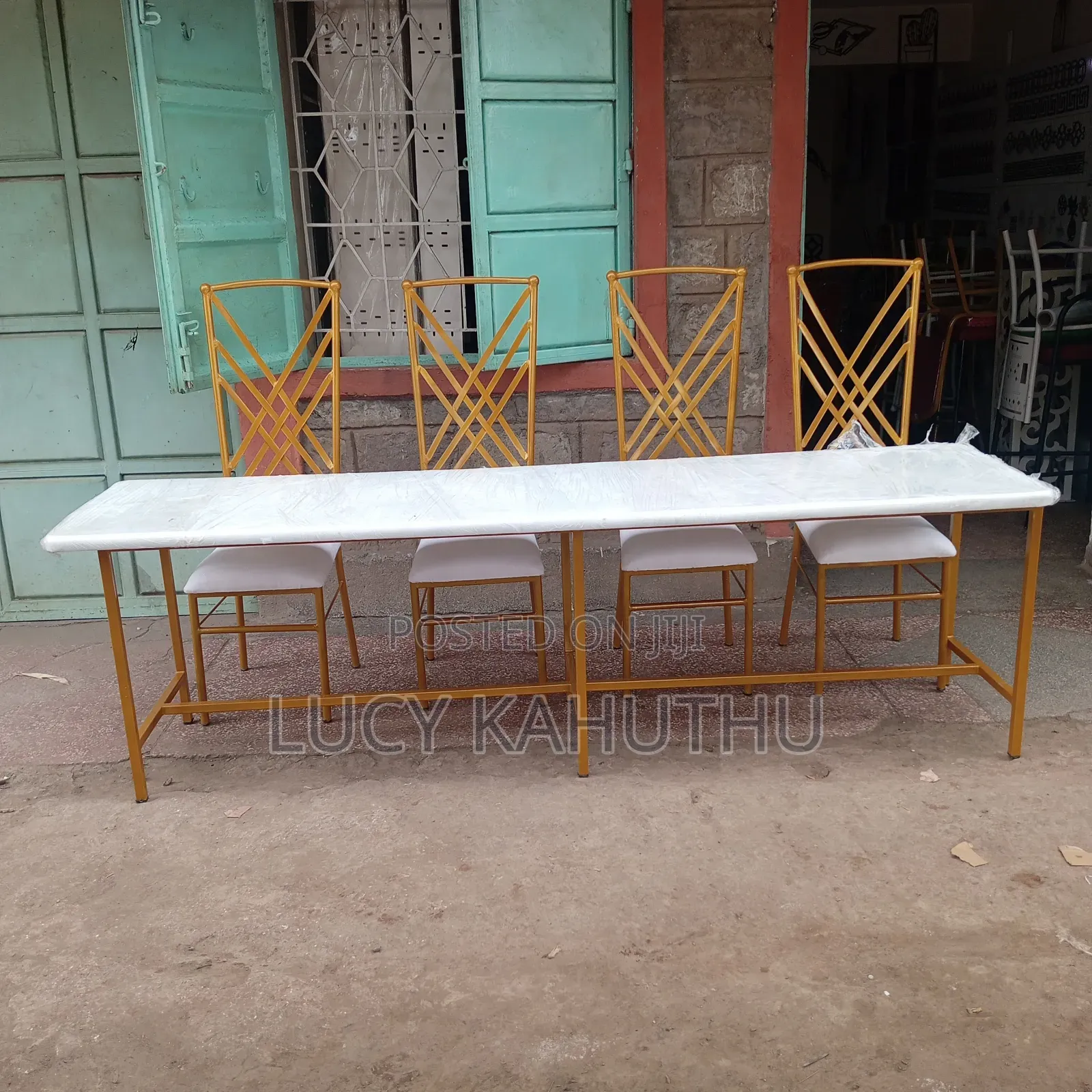 Event Chairs White and Gold