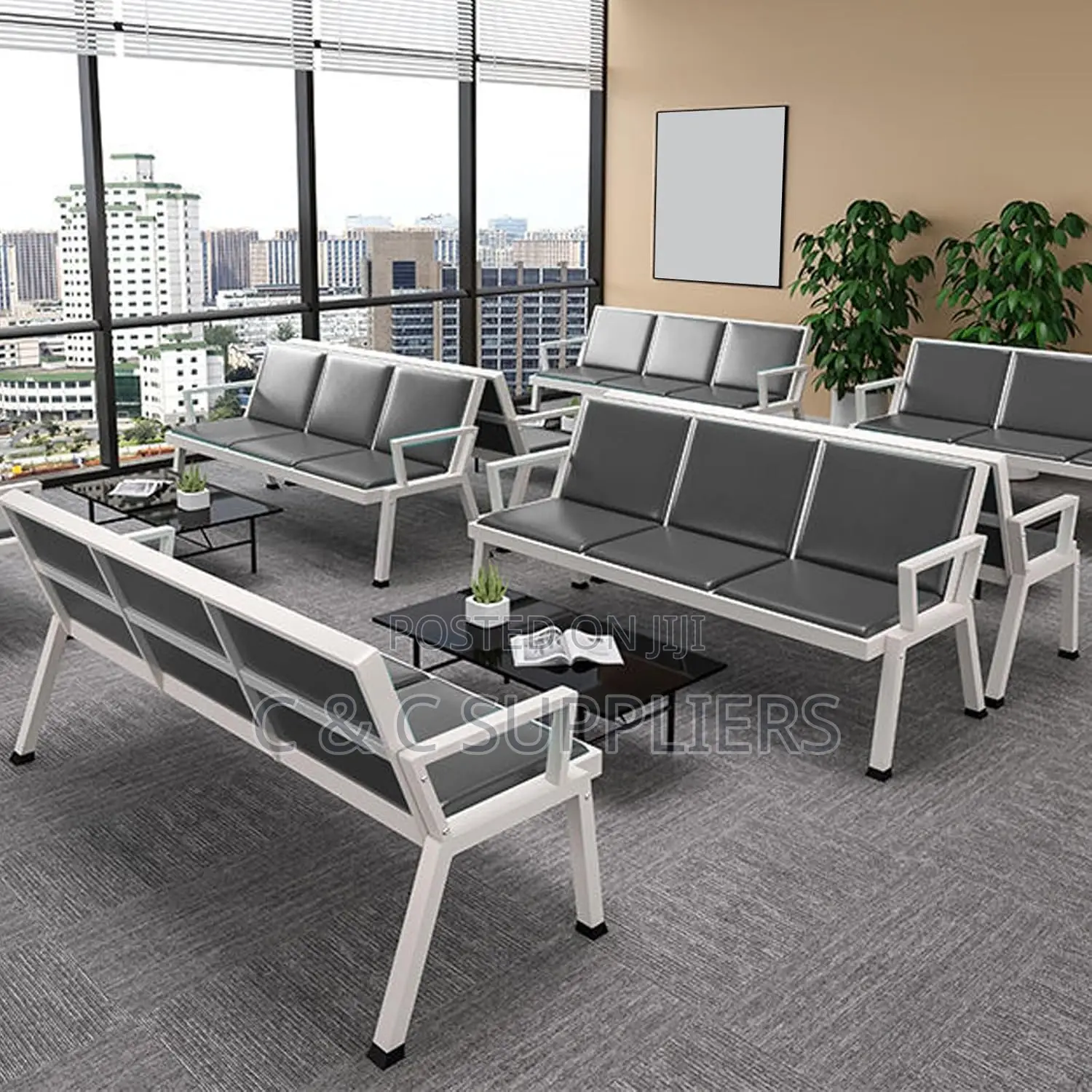 3-Link Airport Bench