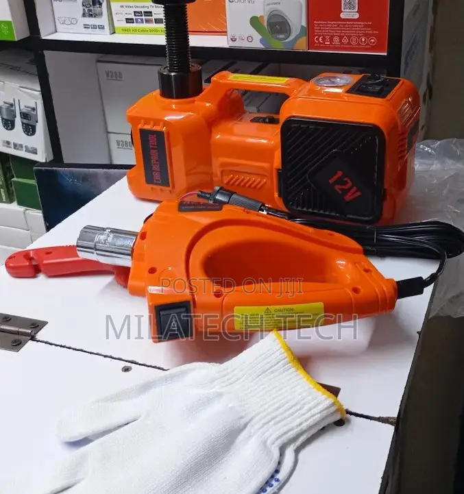 Car Jack Electric Air Compressor 2-in-1 Emergency Kit