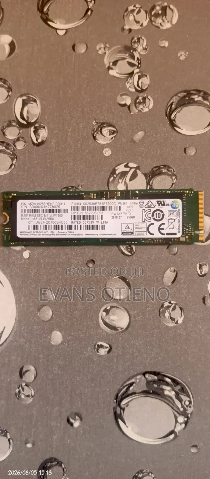 256 M. 2 NVMe SSD