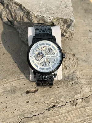 Men Patek Philippe Skeleton Mechanical Watch