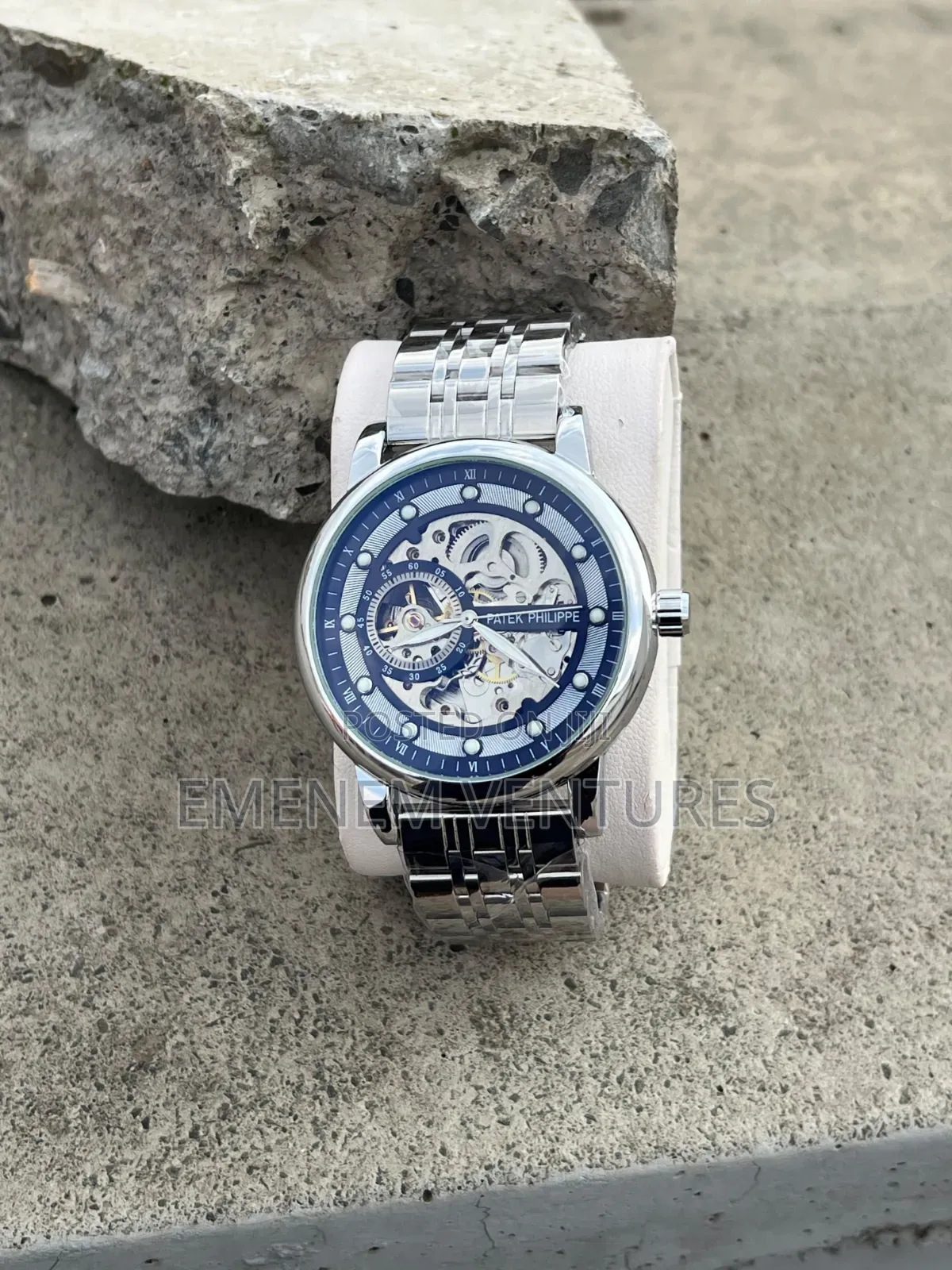 Men Patek Philippe Skeleton Mechanical Watch