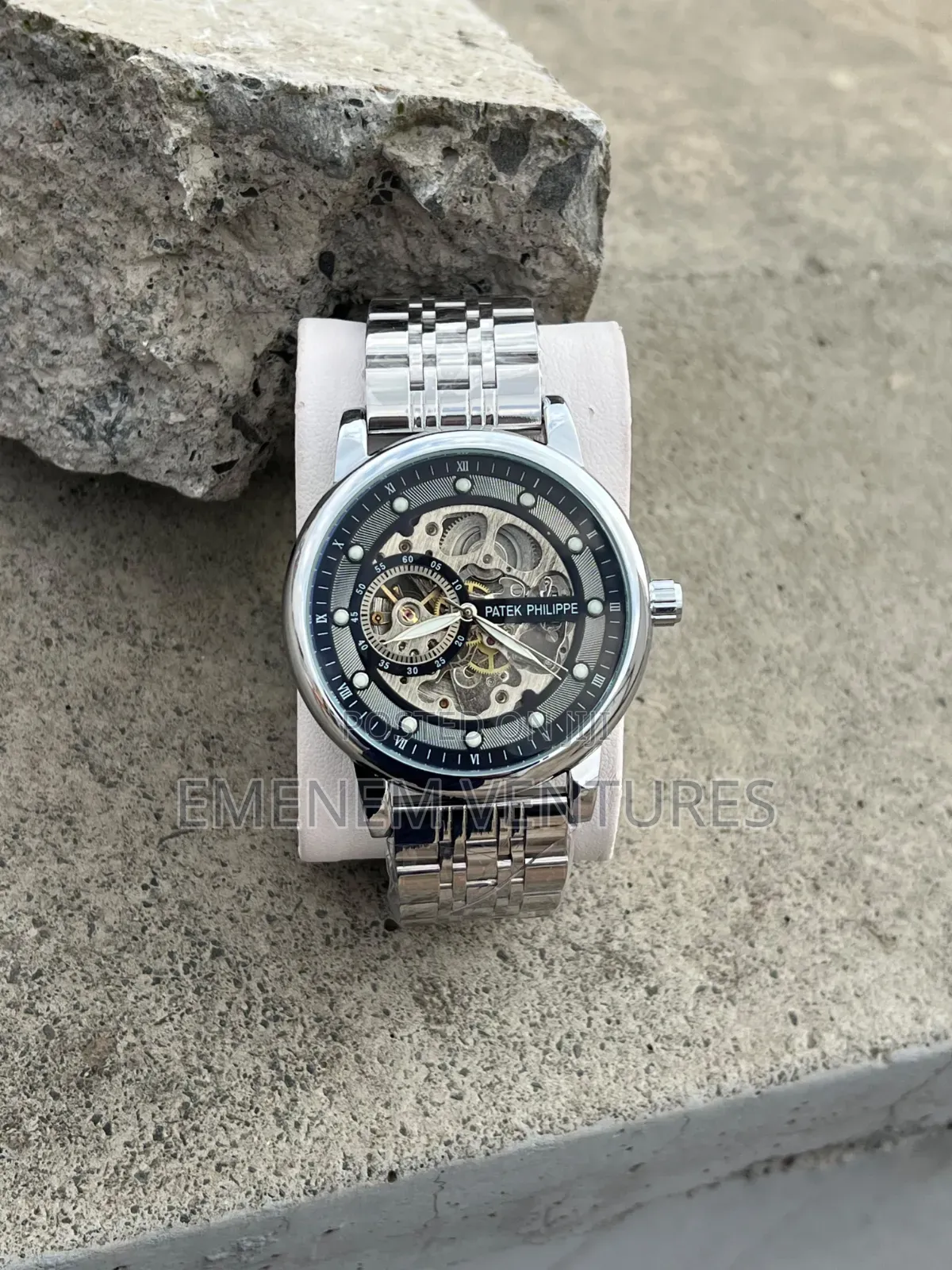 Men Patek Philippe Skeleton Mechanical Watch