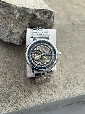 Men Patek Philippe Skeleton Mechanical Watch