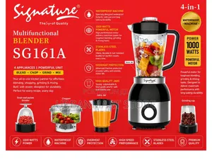 Signature 4-in-1 Food Processor Blender, Blender, Grinder, Chopper