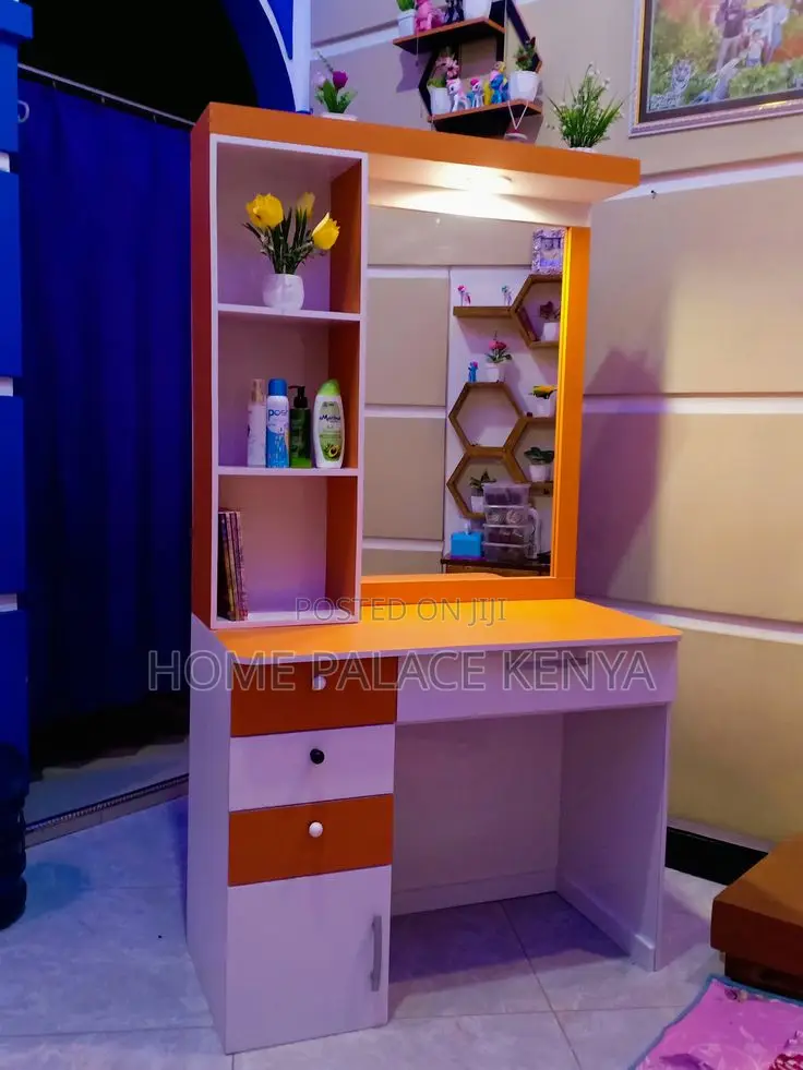 Vanity Set; Premium MDF Dressing Table Set With Mirror