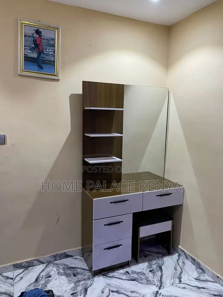 Vanity Set; Premium MDF Dressing Table Set With Mirror