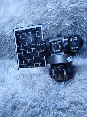 360° Triple Lens Outdoor WiFi Security Camera With Solar Panel