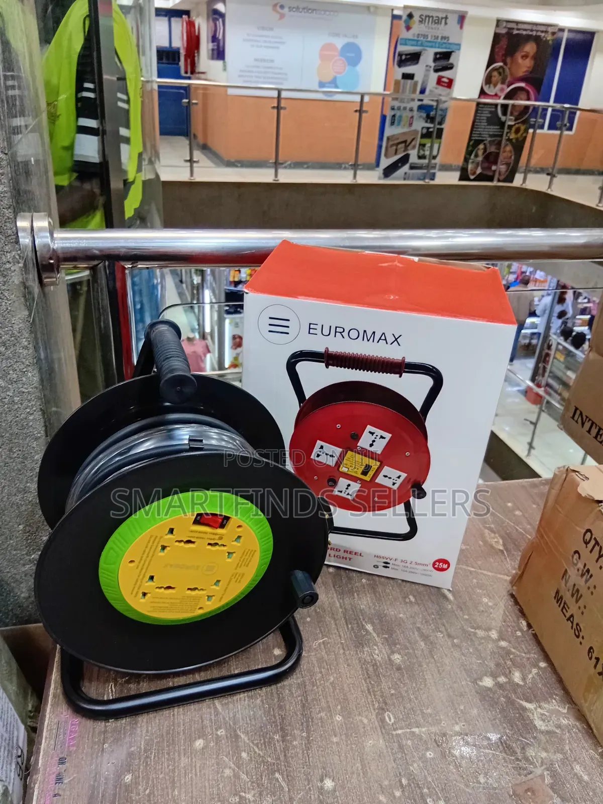 Euromax Cable Reel Extension – Portable Multi-Socket Cord Reel