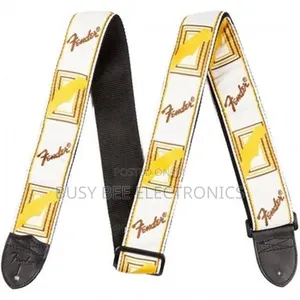Fender Japan 2Inch Monogrammed White/Brown/Yellow