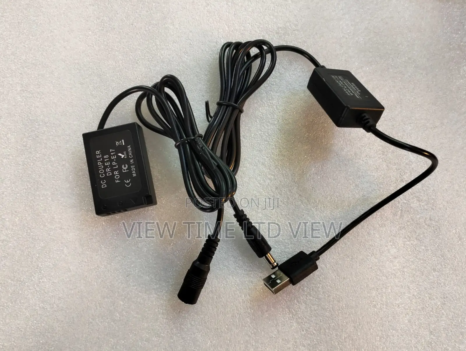 USB Canon LP-E17 Dummy Battery With DC Coupler Power Cable