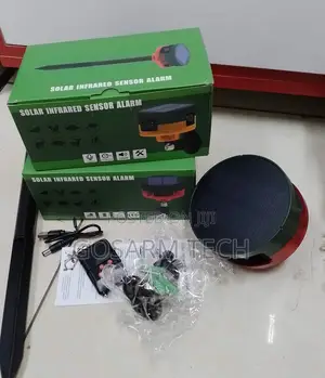 Solar Motion Sensor Alarm – 360° Security Siren With Remote Control