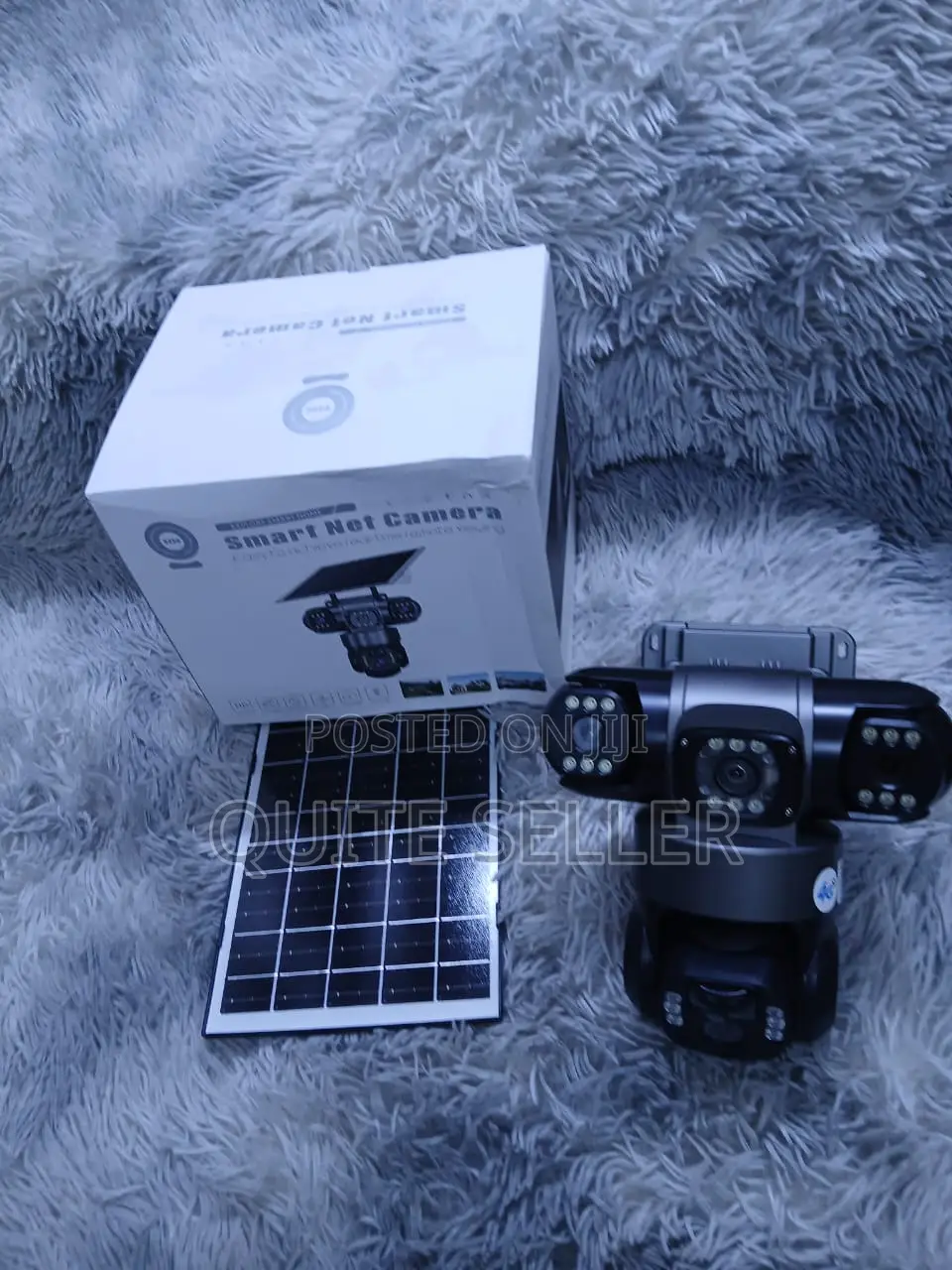 Outdoor Solar Powered Triple Lens Security Camera With HD Night Vision