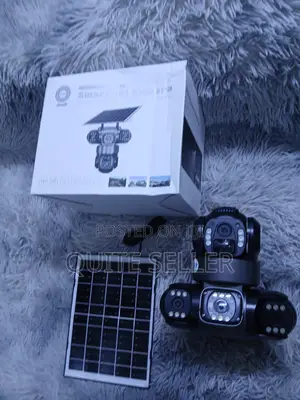 Outdoor Solar Powered Triple Lens Security Camera With HD Night Vision