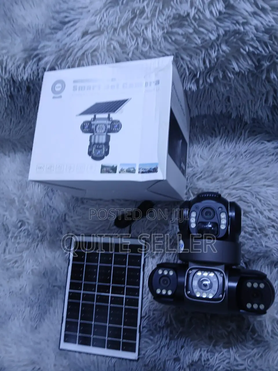 Outdoor Solar Powered Triple Lens Security Camera With HD Night Vision