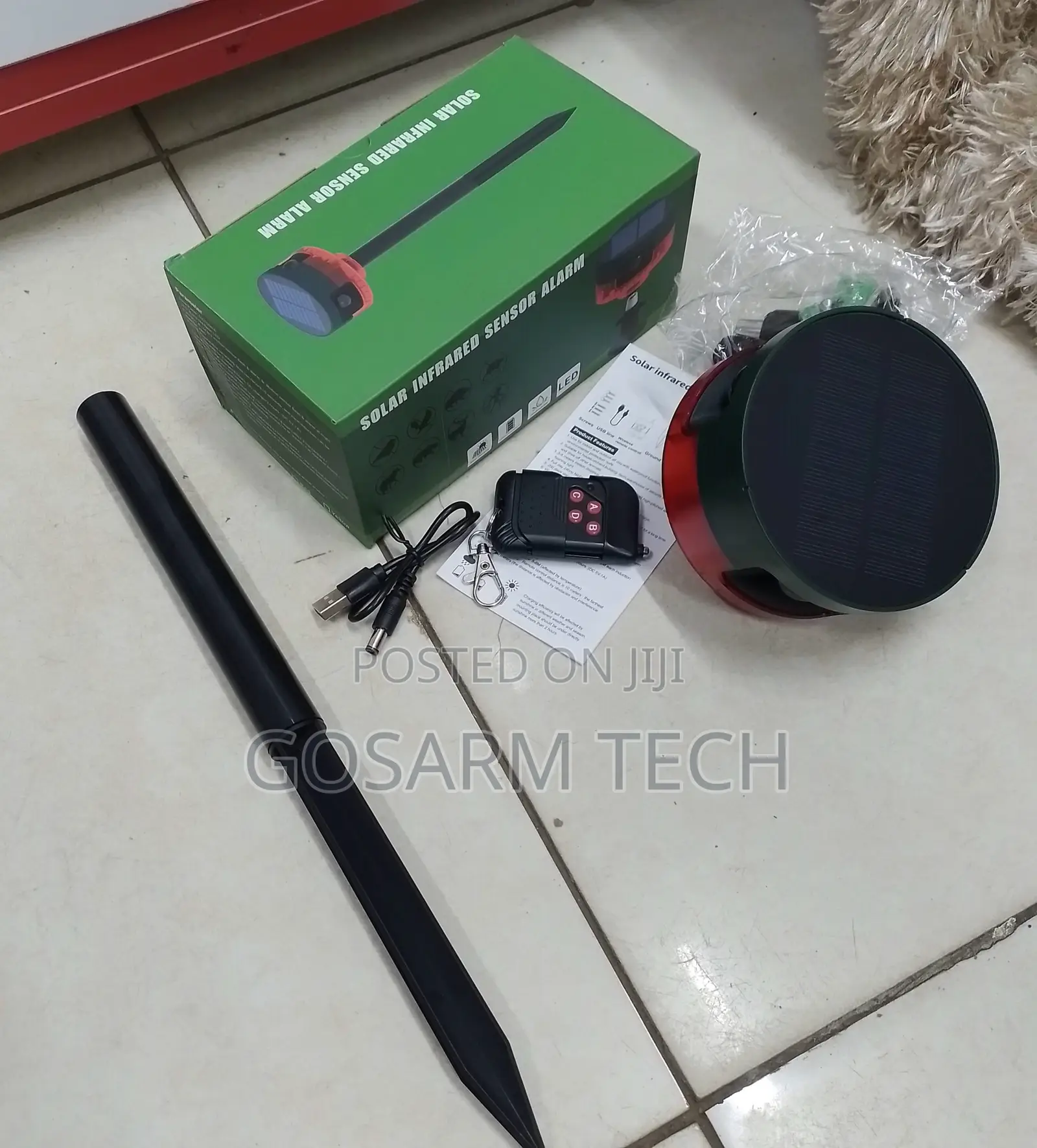 Solar Powered PIR Sensor Alarm – Outdoor Anti-Theft Security Device