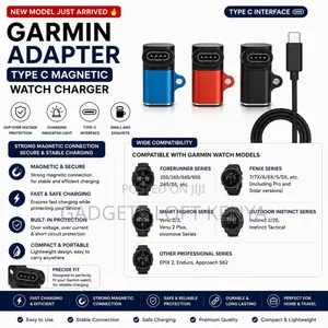 Garmin Type C Adapter Magnetic Smart Watch Charging Cable