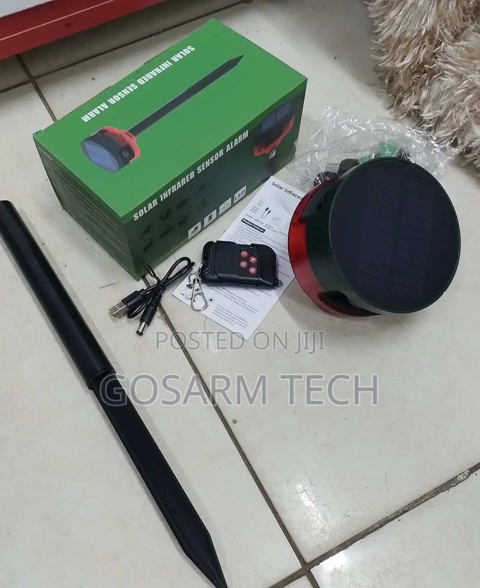 Solar Powered PIR Sensor Alarm – Outdoor Anti-Theft Security Device