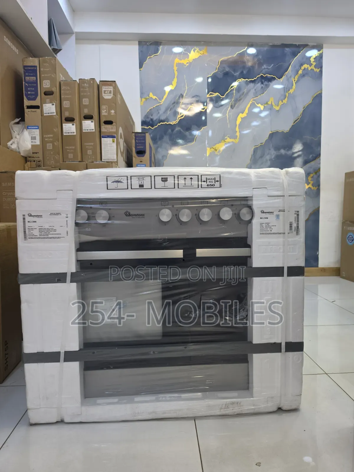 Ramtons 4g+2e 90x60 Silver Go Fs Cooker – (Rc/396)