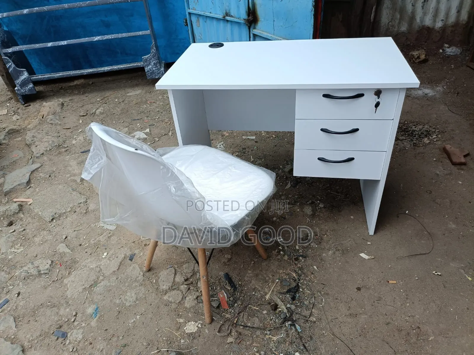 White Table and Eames Chair
