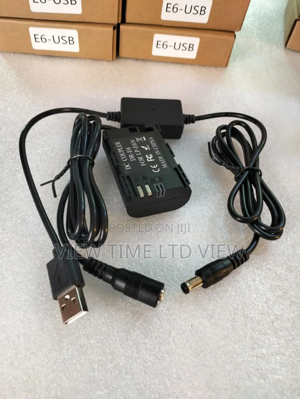 USB Canon LP-E6 Dummy Battery With 5V 2A Cable
