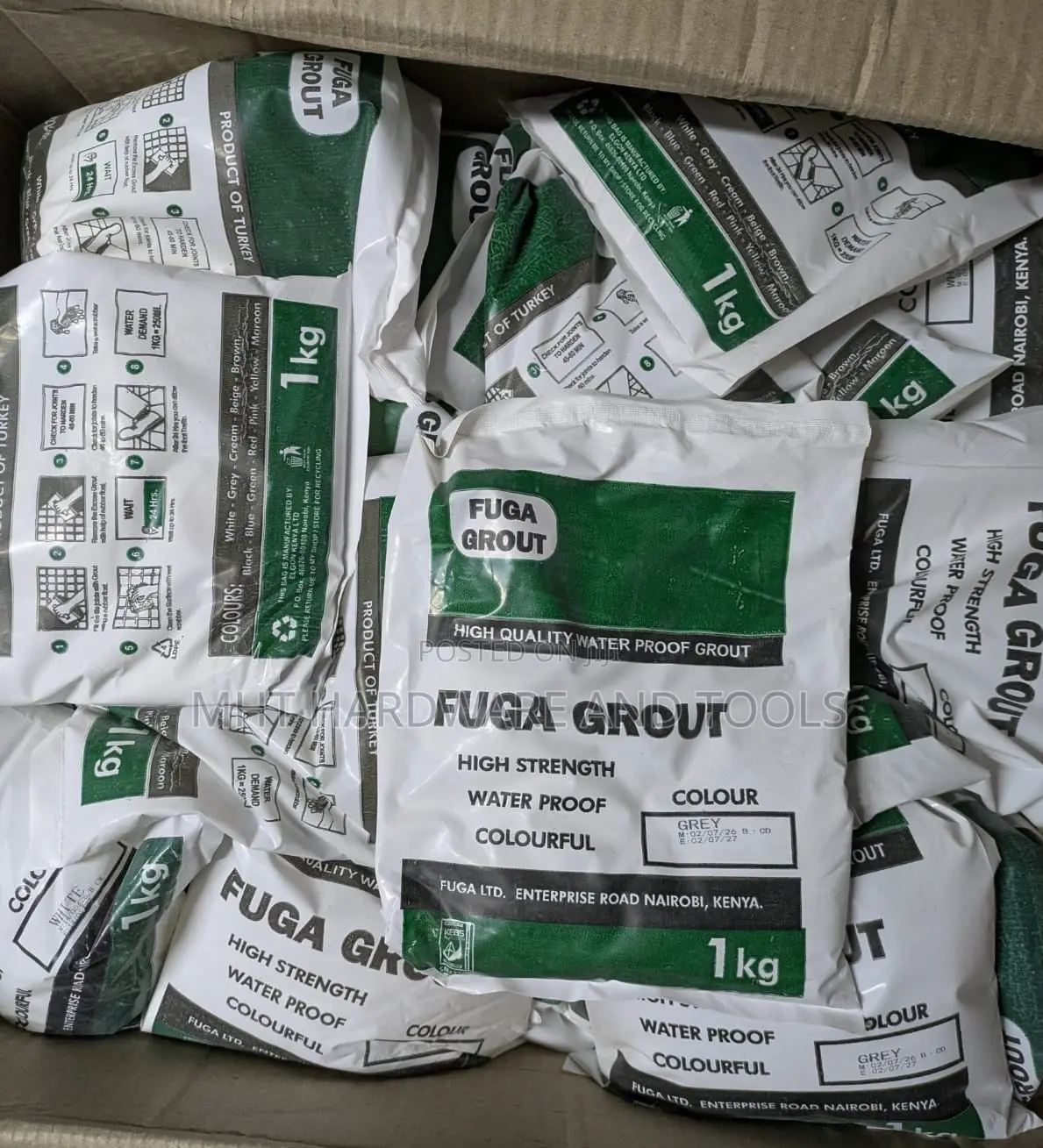 Tile Grout Grey 1Kg