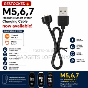 M5/M6/M7 Magnetic Charging Cable for Xiaomi Millet Smart Watches