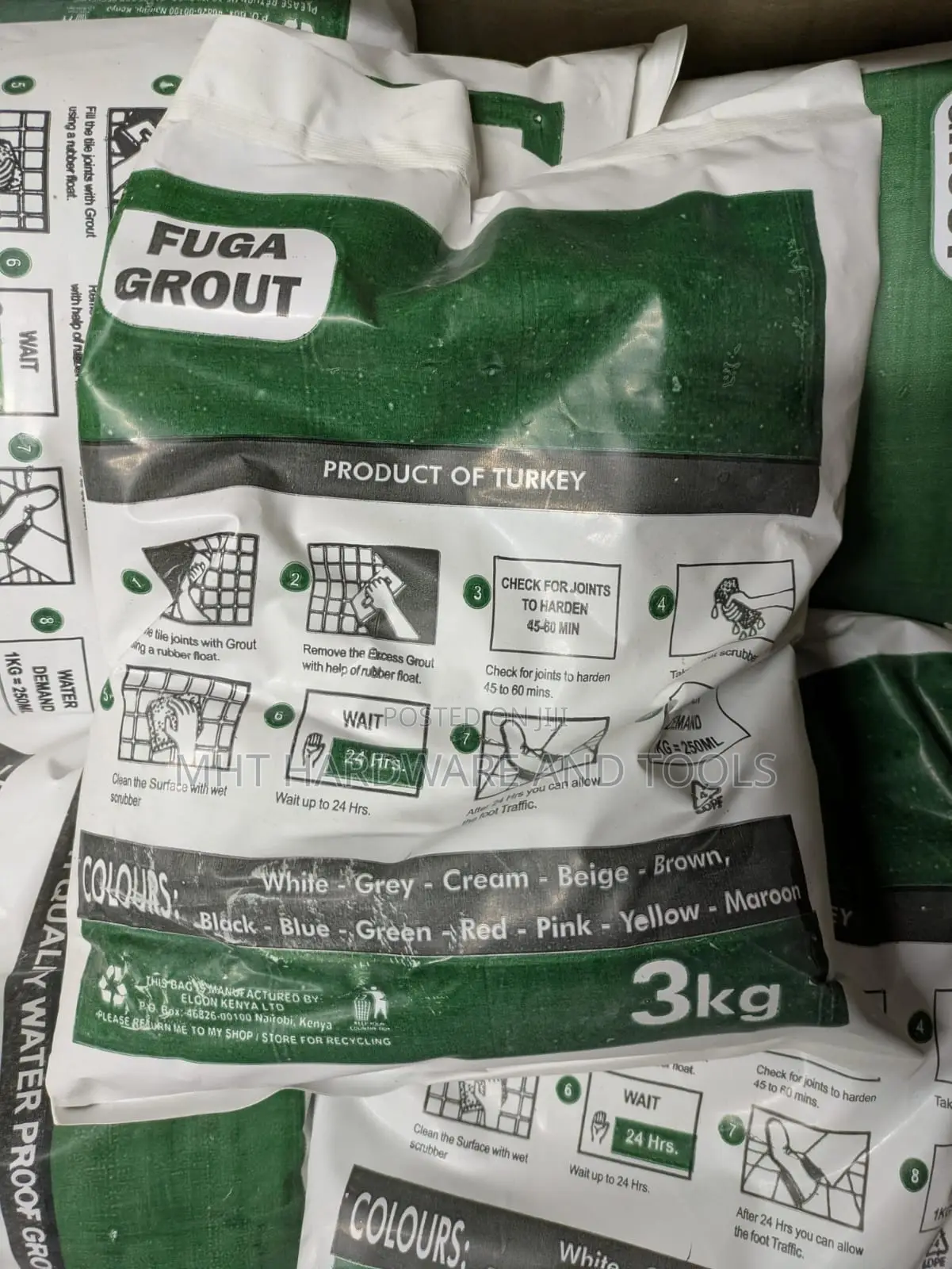 Tile Grout Grey 3Kg