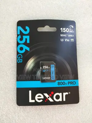 Lexar 256gb High-Performance 800x Pro Uhs-I V30 SDXC Card