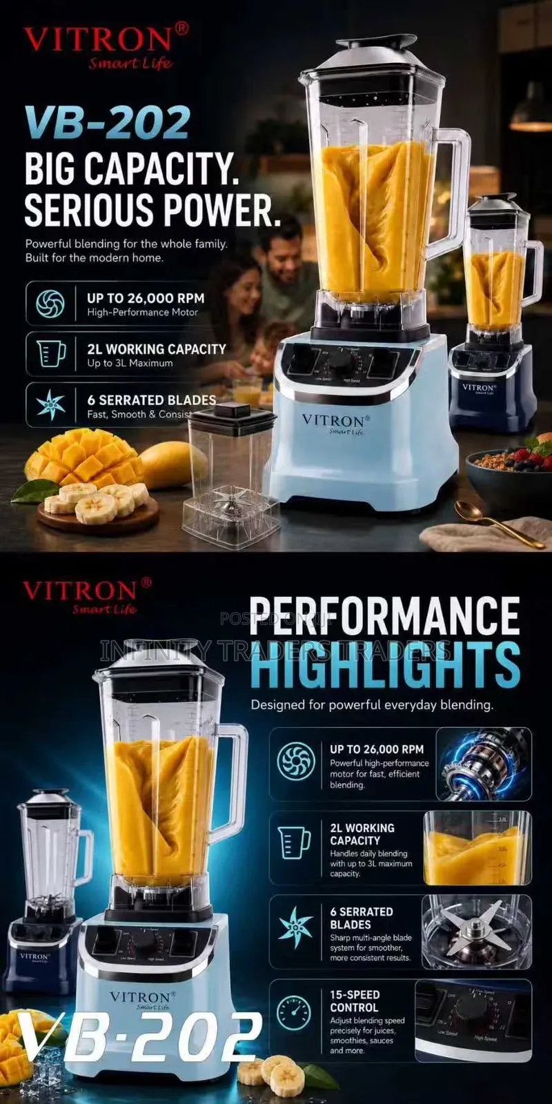 Vitron Blender 2ltrs