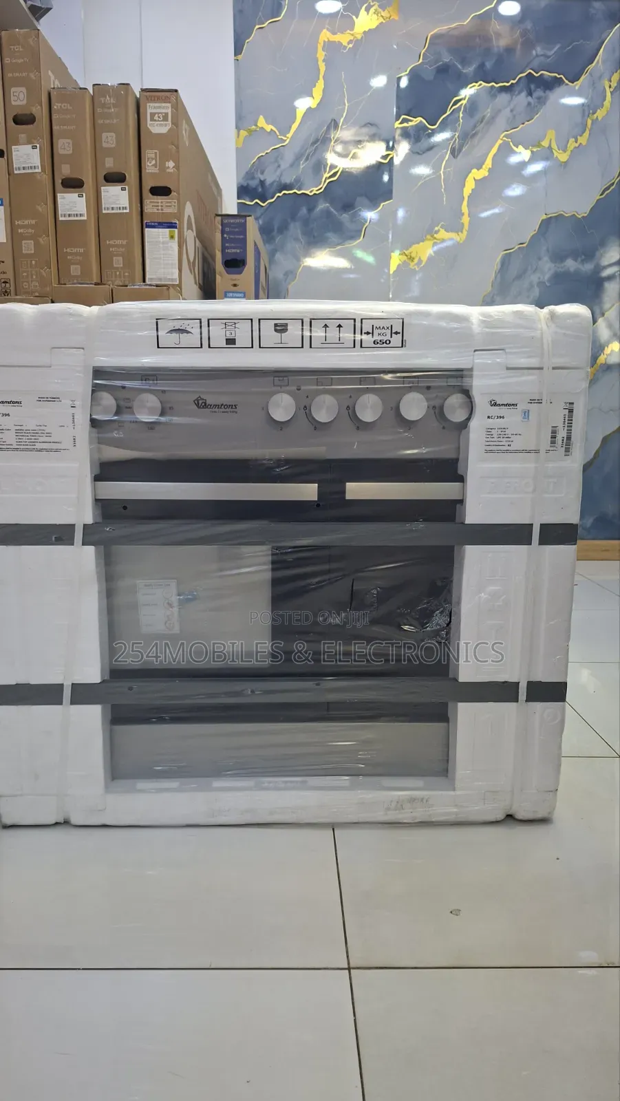 Ramtons 4g+2e 90x60 Silver Go Fs Cooker