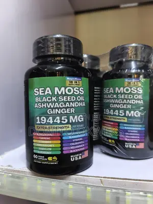 Sea Moss + Black Seed Oil + Ashwagandha + Ginger 16-in-1