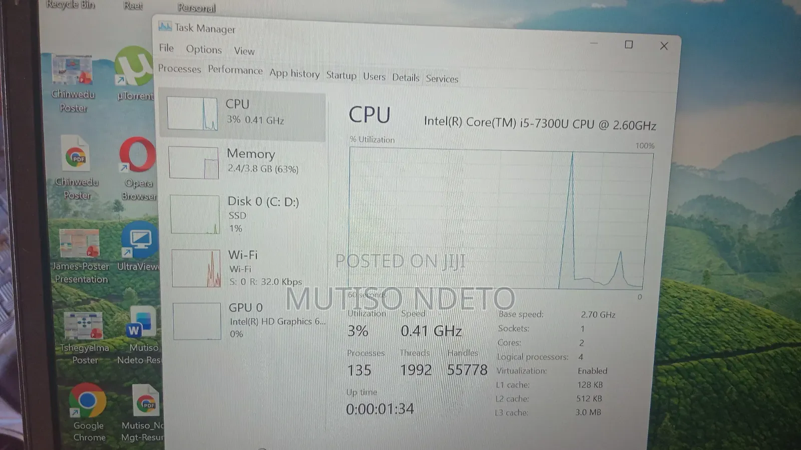 Laptop Fujitsu Lifebook U727 4GB Intel Core i5 SSD 128GB