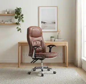 Office Chairs; High Back Brown Office Seats