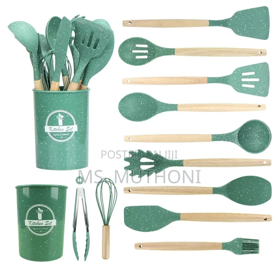 Unique ( Marble ) Silicone Spoons Set