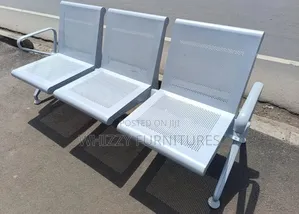 Office Chair;Silver Reception Waiting Bench