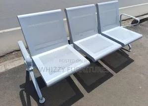 Office Chair;Silver Reception Waiting Bench
