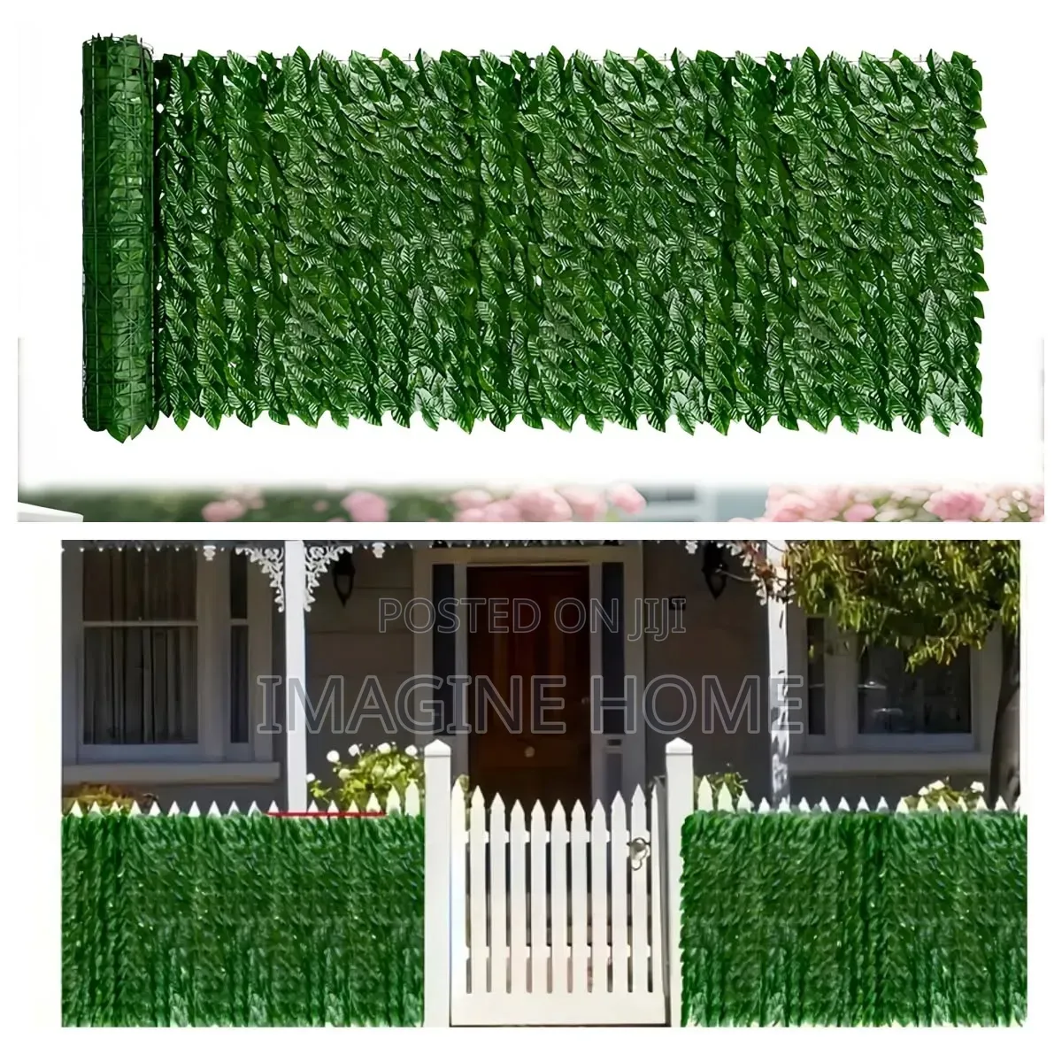 Modern Look With Artificial Green Fence