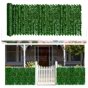 Modern Look With Artificial Green Fence