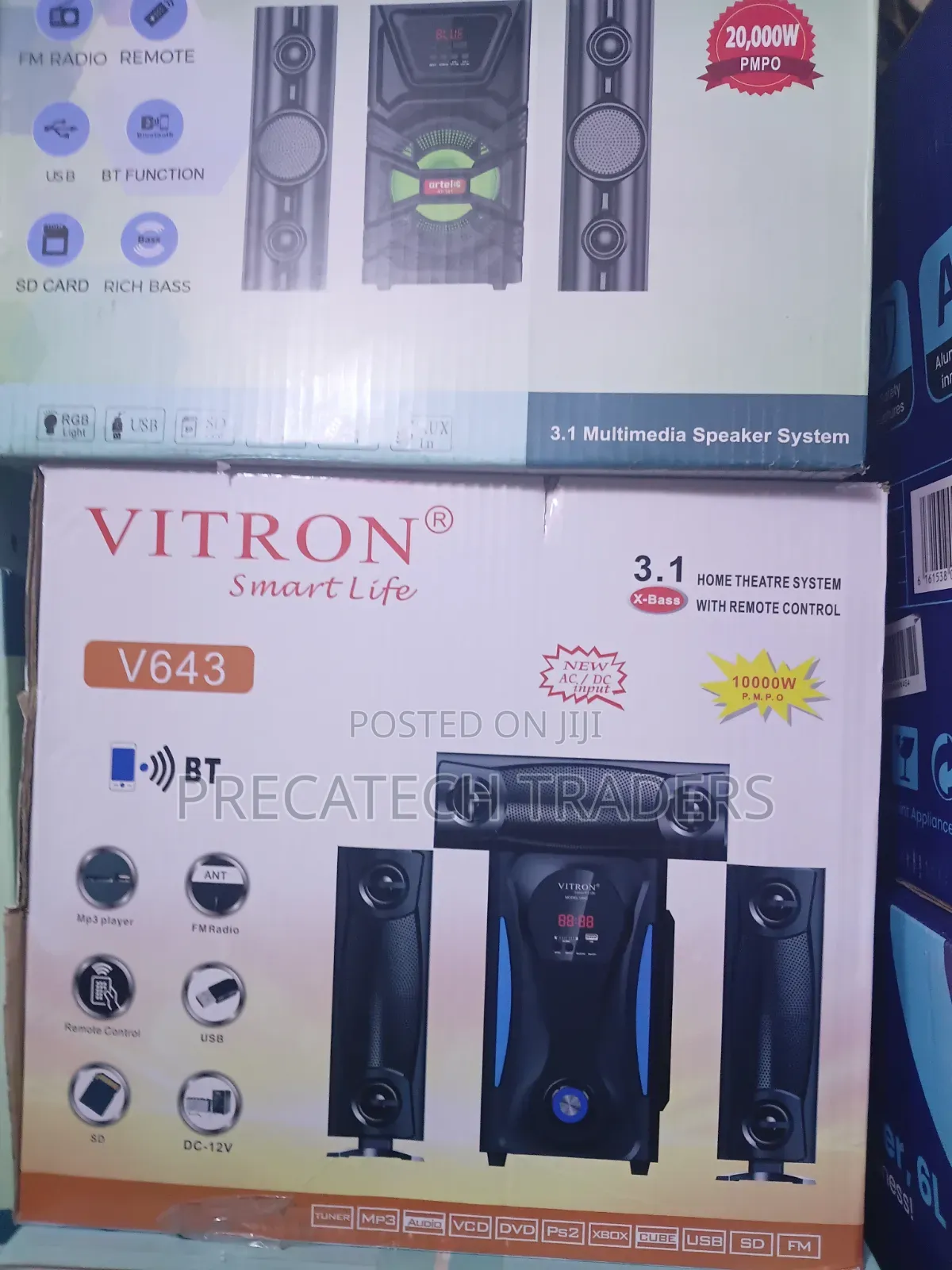 Vitron V643 3.1 Speaker System With Remote Control
