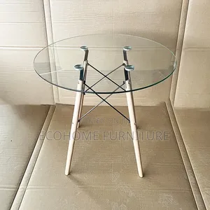Dining Table. 2 Seater Glass Round Table