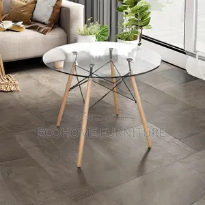 Dining Table. 2 Seater Glass Round Table